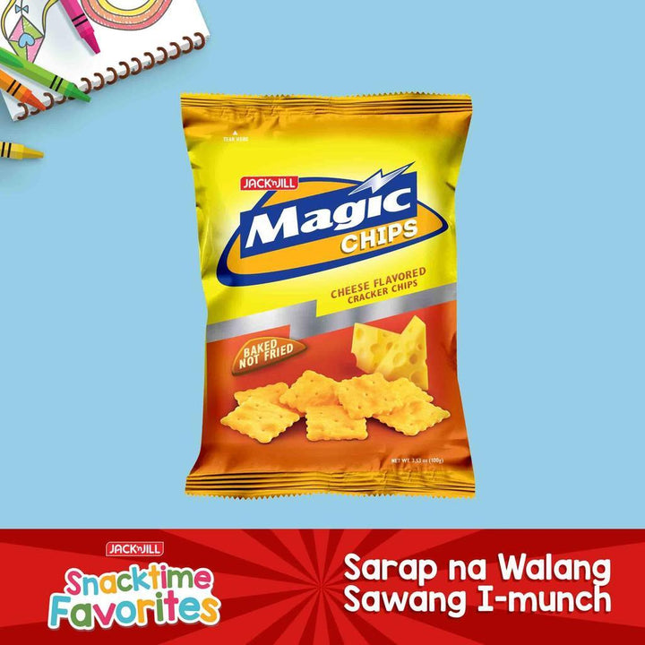 Magic Chips Cheese Baked - Jack N Jill 100g - Pinoyhyper