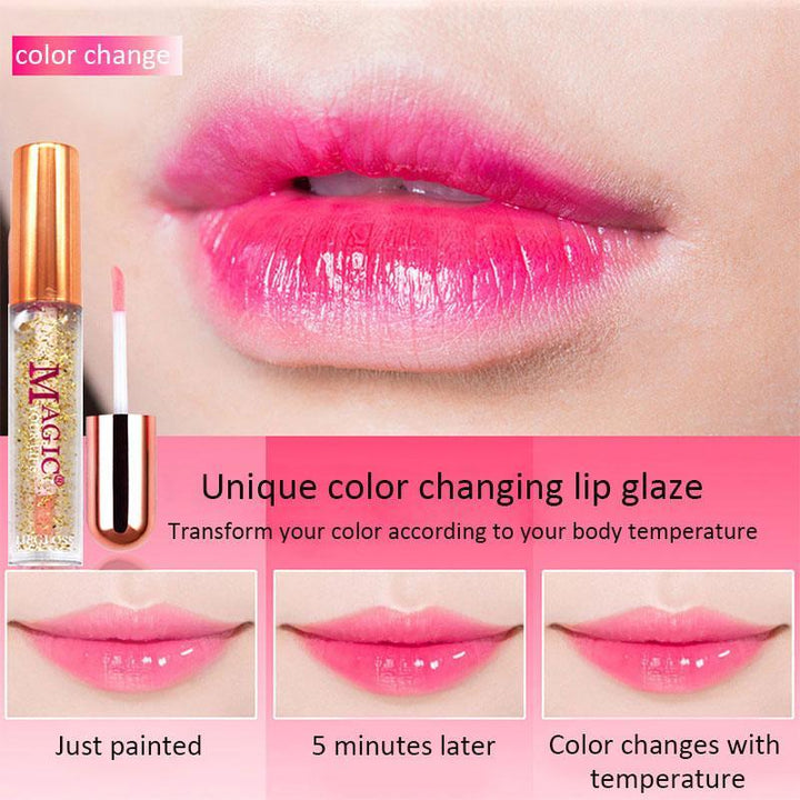 Magic Color Changing Lip Gloss Transparent Moisturize Lipstick - 2 Pcs - Pinoyhyper