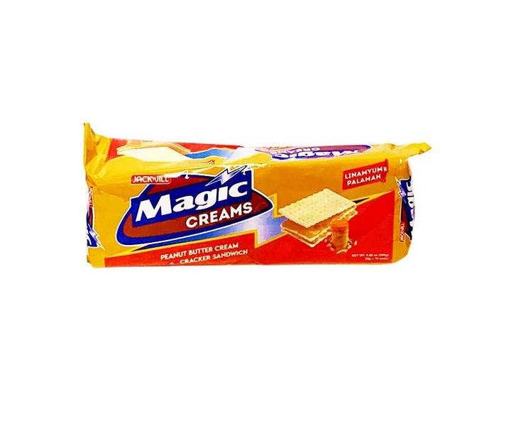 Magic Creams Peanut Butter Cream Cracker Sandwich 28gx10 - Pinoyhyper