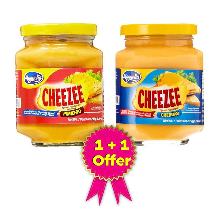 Magnolia Cheezee Cheddar Spread 235 gm + Pimiento Spread 235 gm (Offer) - Pinoyhyper