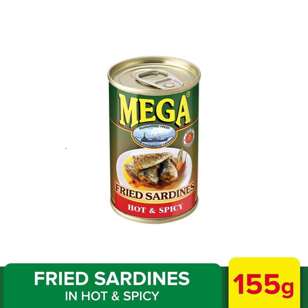 Mega Fried Sardines in Hot and Spicy - 155g - Pinoyhyper