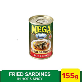 Mega Fried Sardines in Hot and Spicy - 155g - Pinoyhyper