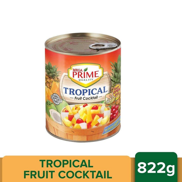 Mega Prime Tropical Fruit Cocktail In Extra Light Syrup - 822gm - Pinoyhyper