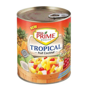 Mega Prime Tropical Fruit Cocktail In Extra Light Syrup - 822gm - Pinoyhyper