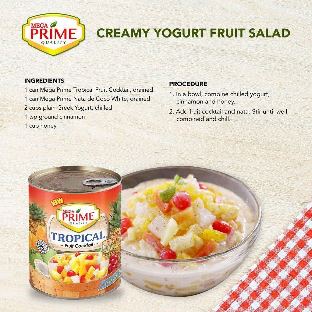Mega Prime Tropical Fruit Cocktail In Extra Light Syrup - 822gm - Pinoyhyper