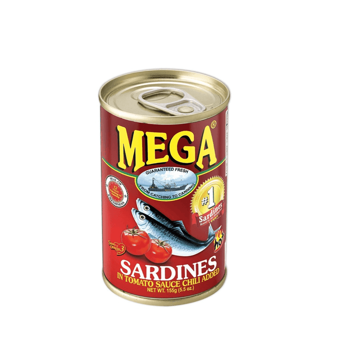 Mega Sardines In Tomoto Regular & Chilli Value Pack 4 x 155g - Pinoyhyper