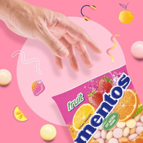 Mentos Chewy Dragees Fruit - 135g - Pinoyhyper