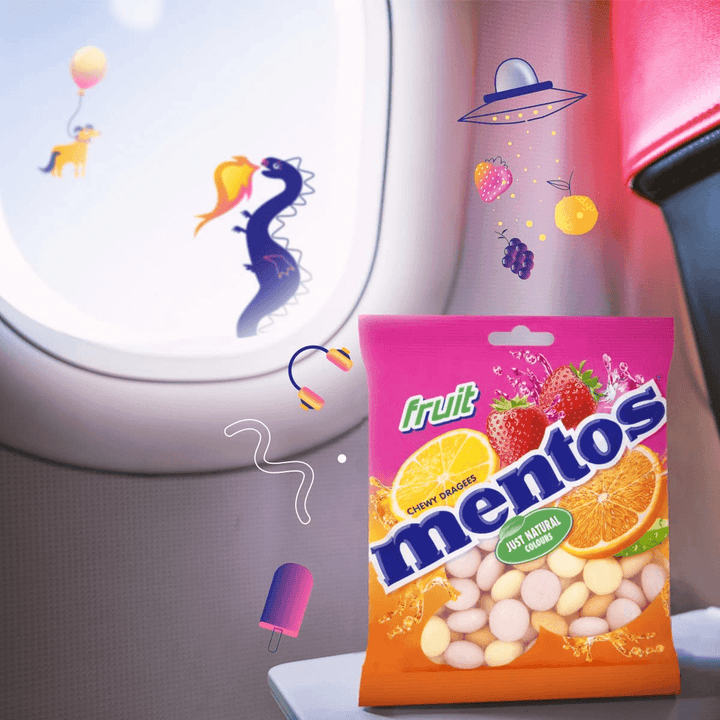 Mentos Chewy Dragees Fruit - 135g - Pinoyhyper
