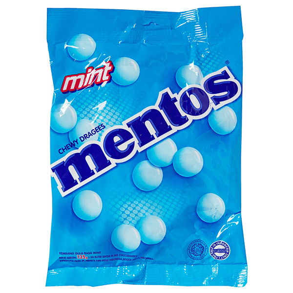 Mentos Chewy Dragees Mint - 135g - Pinoyhyper