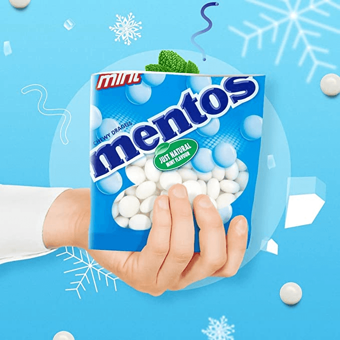 Mentos Chewy Dragees Mint - 135g - Pinoyhyper