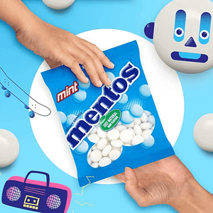 Mentos Chewy Dragees Mint - 135g - Pinoyhyper