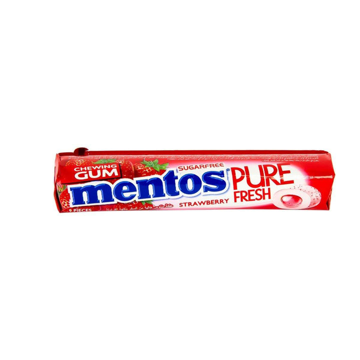 Mentos Pure Fresh Chewing Gum Strawberry - 9Pcs - Pinoyhyper