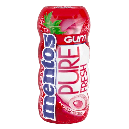 Mentos Pure Fresh Strawberry Chewing Gum - 14Pcs - Pinoyhyper
