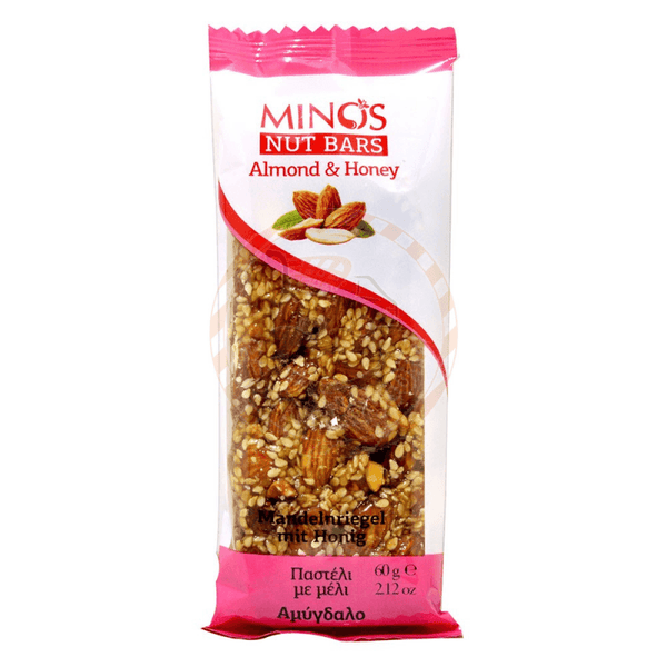 Minos Almond And Honey Nut Bars 60G - Pinoyhyper