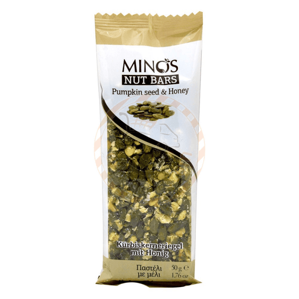 Minos Pumpkin Seed And Honey Nut Bars 50G - Pinoyhyper