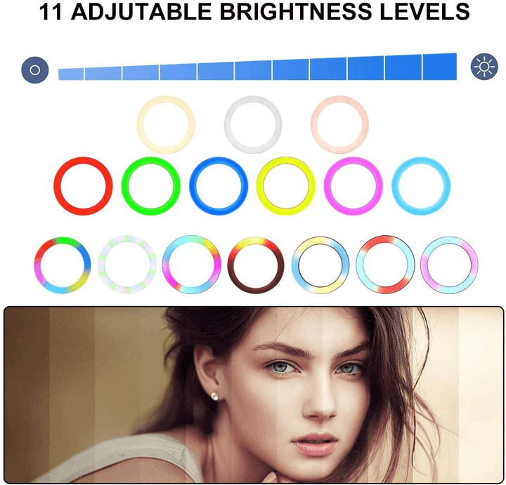 MJ-26 RGB LED Soft Ring Light With Stand-Selfie Light - Pinoyhyper