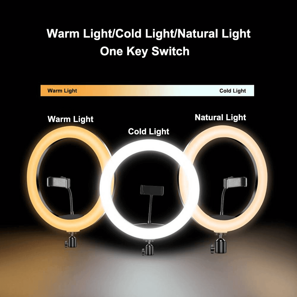 MJ-26 RGB LED Soft Ring Light With Stand-Selfie Light - Pinoyhyper