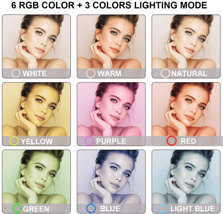 MJ-26 RGB LED Soft Ring Light With Stand-Selfie Light - Pinoyhyper