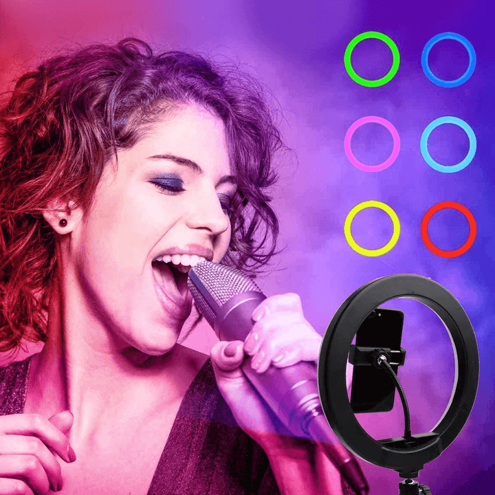 MJ-26 RGB LED Soft Ring Light With Stand-Selfie Light - Pinoyhyper