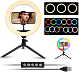 MJ-30 RGB LED Soft Ring Light With Stand-Selfie Light - Pinoyhyper