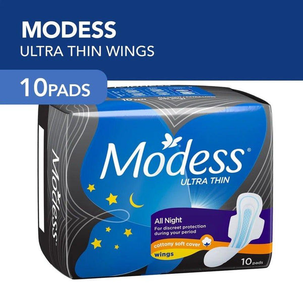 Modess Ultra Thin Wings Napkins - 10 Pads - Pinoyhyper