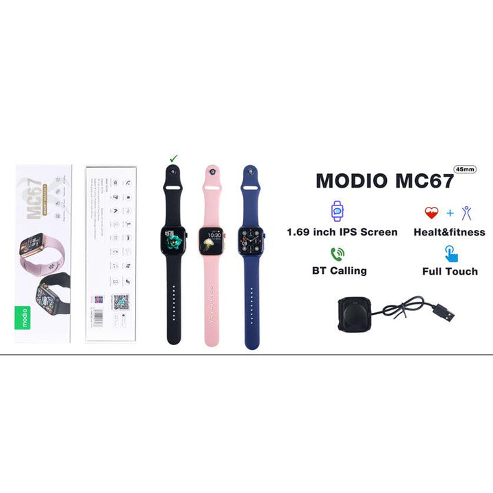 Modio - Original Smart Watch MC67 - Black - Pinoyhyper