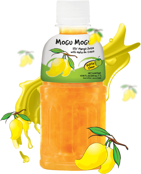 Mogu Mogu Mango Juice With Nata De Coco - 320ml - Pinoyhyper