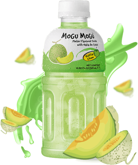 Mogu Mogu Melon Juice With Nata De Coco - 320ml - Pinoyhyper