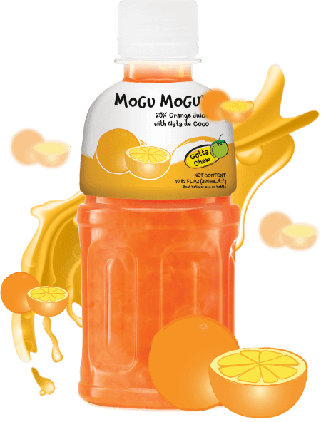 Mogu Mogu Orange Juice With Nata De Coco - 320ml - Pinoyhyper
