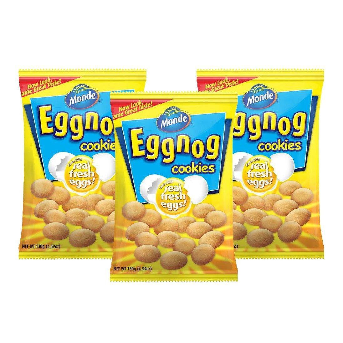 Monde Eggnog Cookies 130gm × 3 Pcs - Pinoyhyper