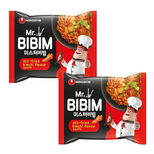 Mr.BIBIM Korean Spicy Stir-Fried Kimchi Noodle 148g x 2pcs offer - Pinoyhyper