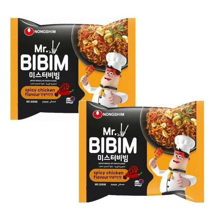 Mr.Bibim Spicy Chicken Flavor Instant Noodles 148g x 2pcs offer - Pinoyhyper