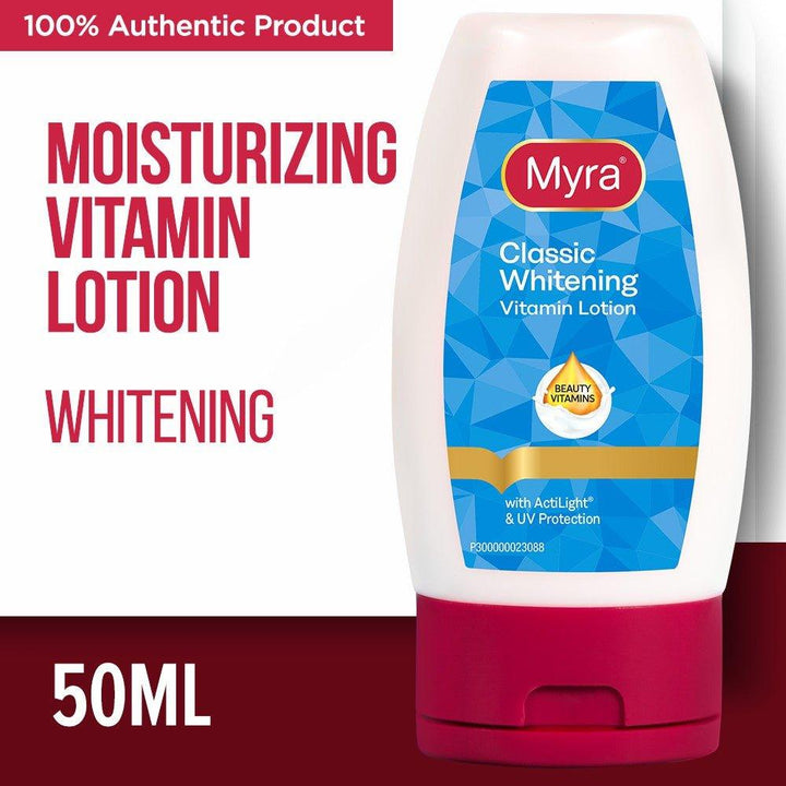 Myra Classic Whitening Vitamin Lotion 50ml - Pinoyhyper