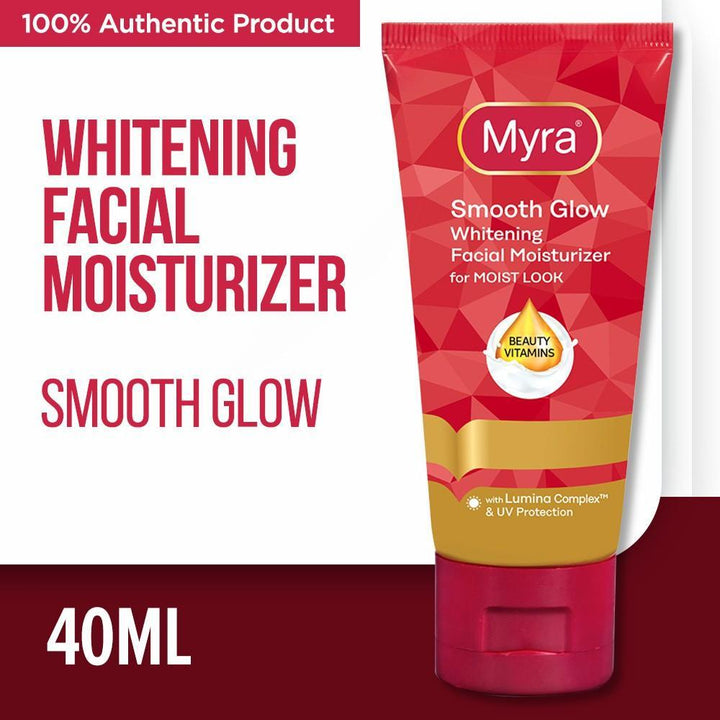Myra Smooth Glow Whitening Facial Moisturizer 40ml - Pinoyhyper