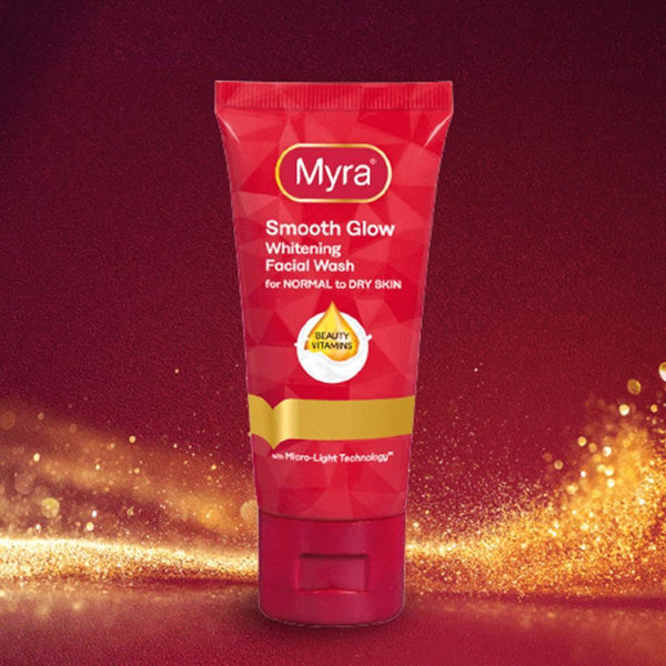 Myra Smooth Glow Whitening Facial Wash - 50ml - Pinoyhyper