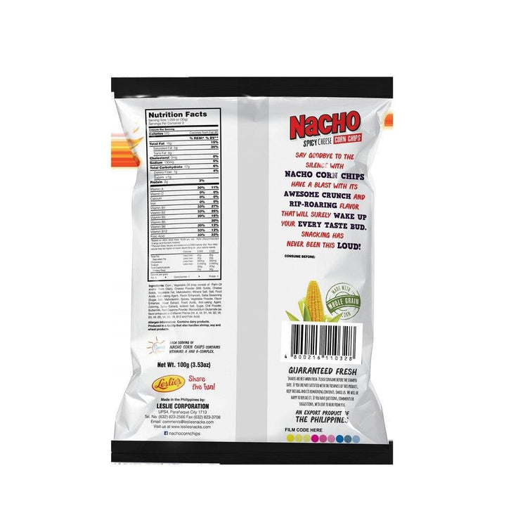 Nacho Corn Chips Spicy Cheese - 100g - Pinoyhyper