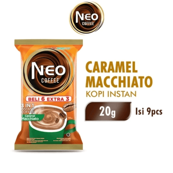 Neo Coffee Kopi Instan Caramel Machiato 20g × 9Pcs - Pinoyhyper