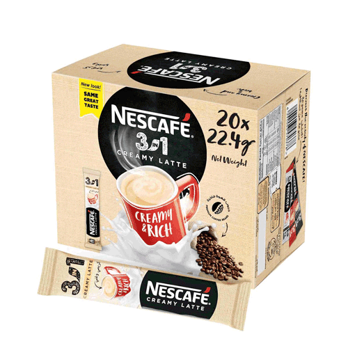 Nescafe 3 In 1 Creamy Latte Coffee 20 X 22.4 - Pinoyhyper