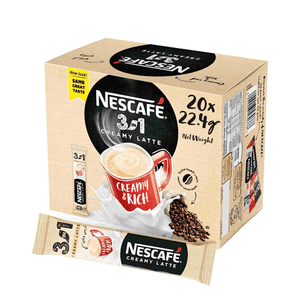 Nescafe 3 In 1 Creamy Latte Coffee 20 X 22.4 - Pinoyhyper
