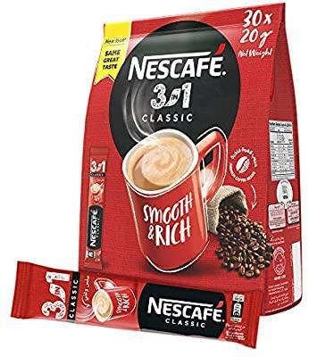 Nescafe 3 In1 Instant Coffee Mix Sachet 20g x 30 Pieces - Pinoyhyper