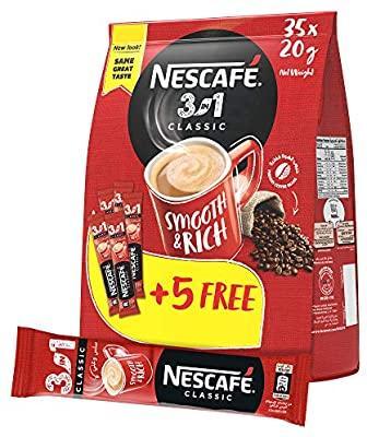 Nescafe 3 In1 Instant Coffee Mix Sachet 20g x 35 Pieces - Pinoyhyper