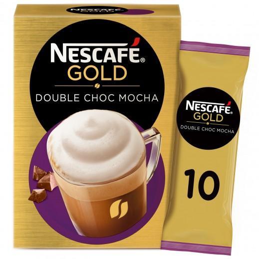 Nescafe Gold Double Chocolate Mocha Coffee Mix Sachet 10 x 23 g - Pinoyhyper