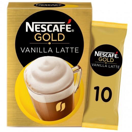 Nescafe Gold Vanilla Latte Sachet 10 x 18.5 g - Pinoyhyper