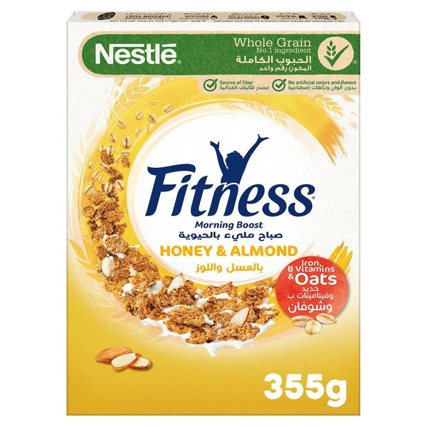 Nestle Fitness Flakes Iron & Vitamin Oats - Honey & Almond 375g - Pinoyhyper
