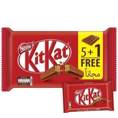 Nestle Kit Kat Chocolate Four Fingers 5+1 Free - Pinoyhyper