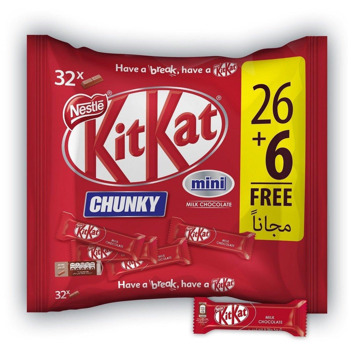Nestle KitKat Chunky Mini (26+6)Free - 500g - Pinoyhyper