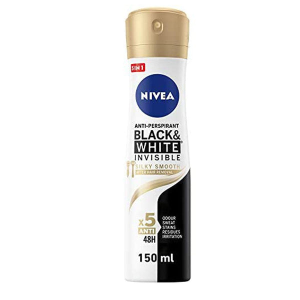 Nivea Black & White Invisible Body Spray After Hair Removal 150ml - Pinoyhyper