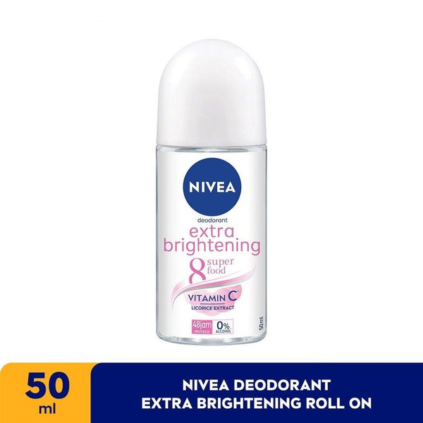 NIVEA Deodorant Extra Brightening Roll On - 50ml - Pinoyhyper