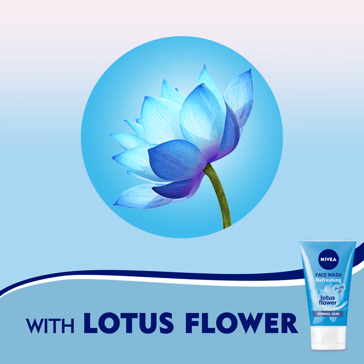 Nivea Face Wash Refreshing Lotus Flower Normal Skin - 150ml - Pinoyhyper