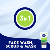 NIVEA Face Wash Scrub Mask 3in1 Urban Skin Claywash - 150ml - Pinoyhyper